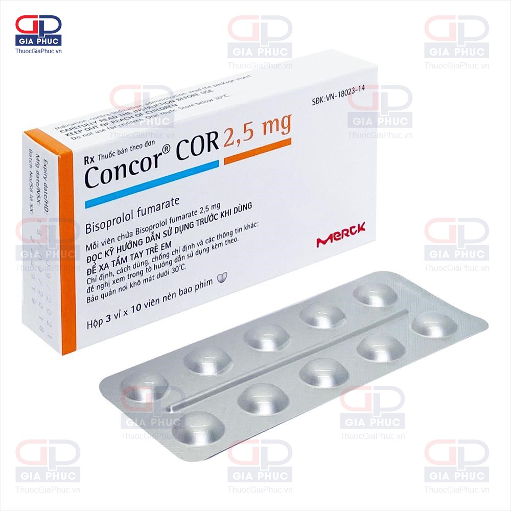 Concor 2,5mg h3vi10vn Merck