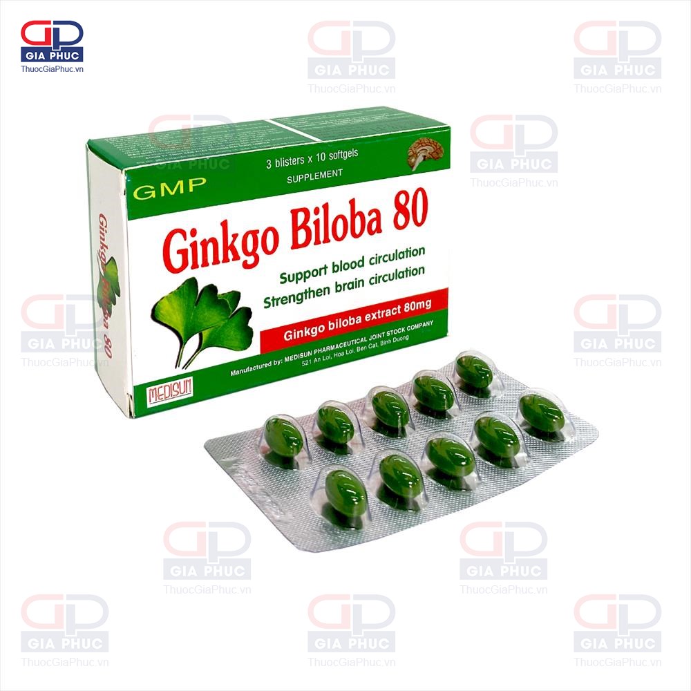 Thuốc Ginkgo Biloba Extract 80mg: Công Dụng, Liều Dùng và Lưu Ý Quan Trọng