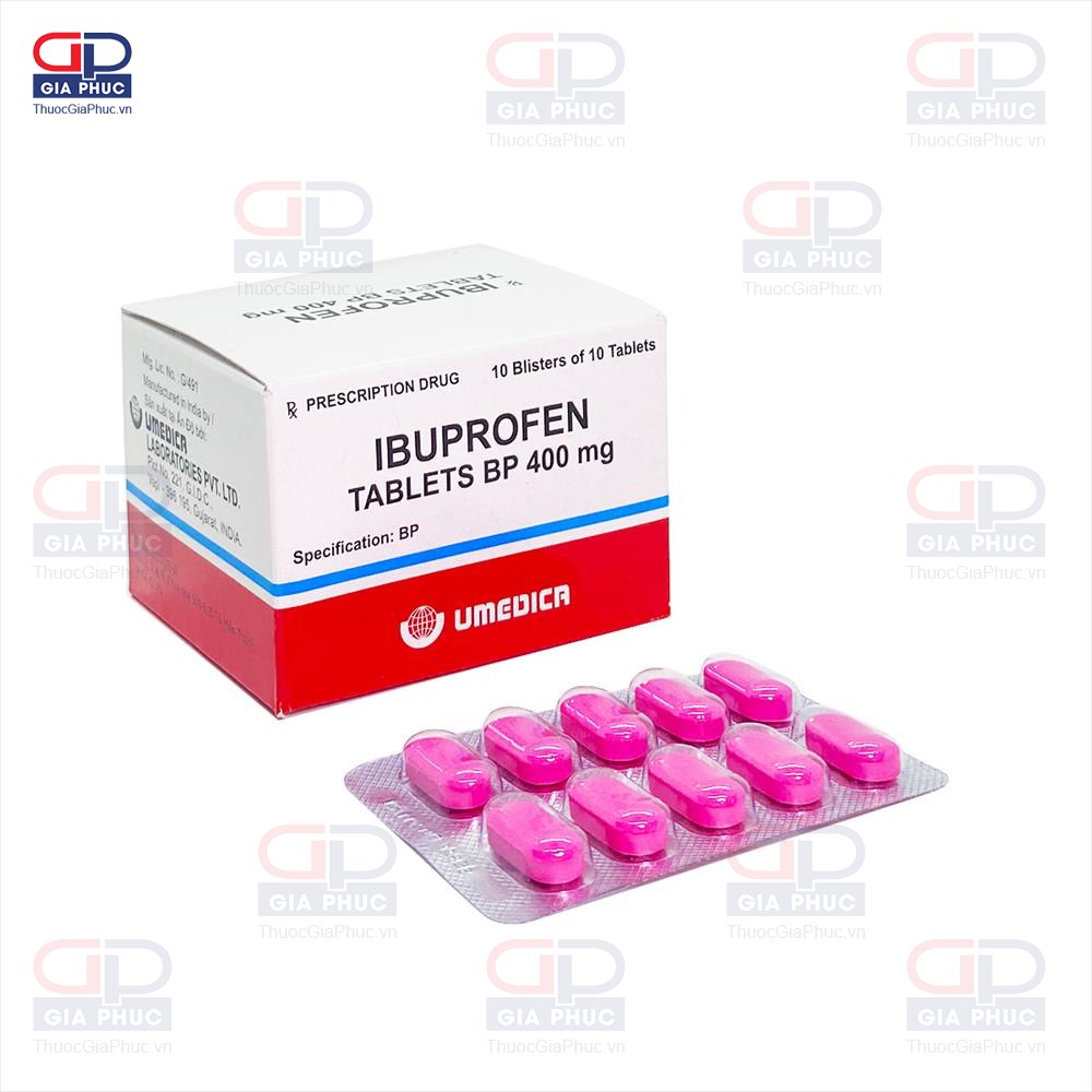 Thuốc Ibuprofen Tablets B.P 400mg: Công Dụng, Liều Dùng và Lưu Ý Quan Trọng